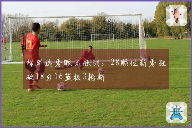 绿军选秀眼光独到，28顺位新秀狂砍18分16篮板3抢断