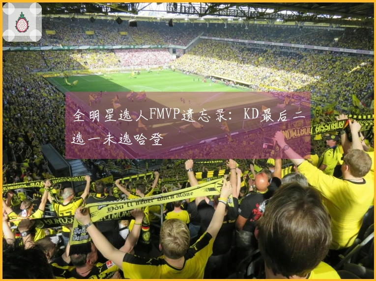 全明星选人FMVP遗忘录：KD最后二选一未选哈登