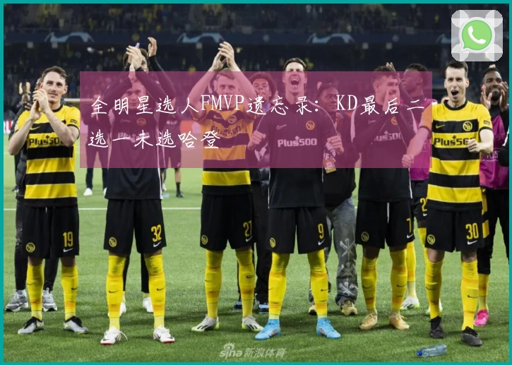全明星选人FMVP遗忘录：KD最后二选一未选哈登